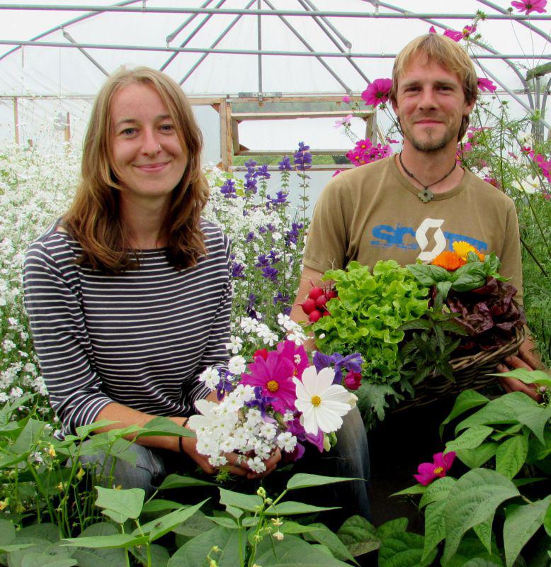Rosy and David proprietors of Meadowsweet Organics and suppliers to Real Foods